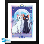 SAILOR MOON - Framed print "Luna & Artemis" (30 0)