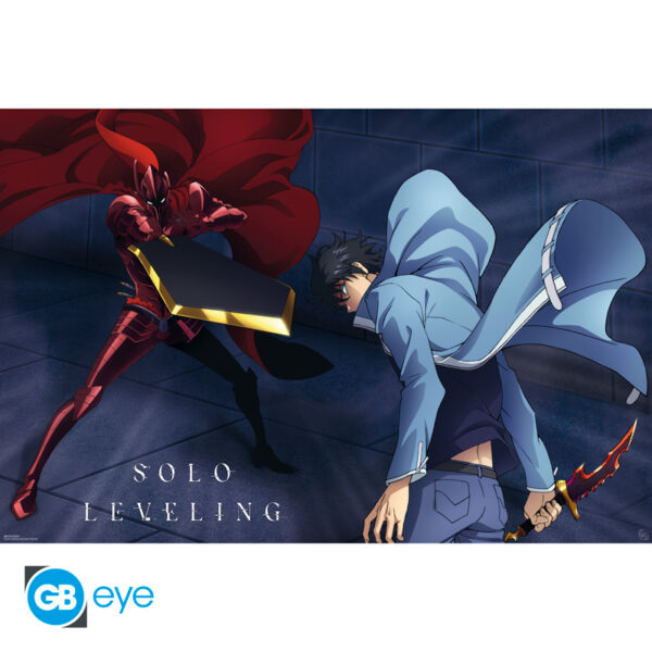 SOLO LEVELING - Poster Maxi 91.5 1 - Jinwoo vs Igris