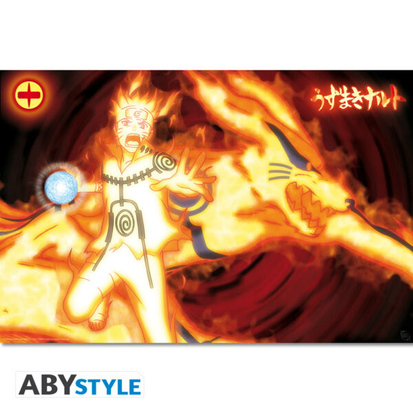 NARUTO SHIPPUDEN - AcrylArt Print Limited Edition "Kyubi mode" 57x38*