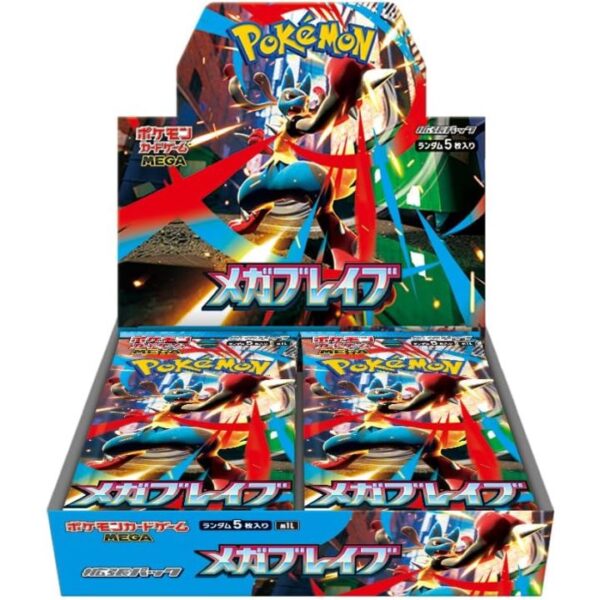 Pokemon m1L Mega Brave box sigillato 30 bustine Gioco di Carte lingua Giapponese