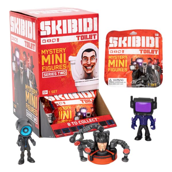 Skibidi Toilet Minifigures 6 cm Series 2 Display (24)