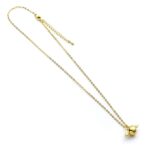 Harry Potter Necklace Golden Snitch Charm (Golden Tone)