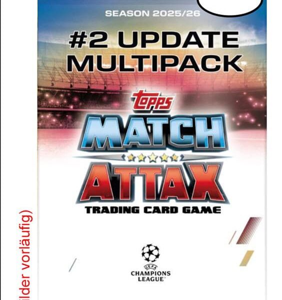 UEFA Champions League Match Attax Trading Cards 2025/26 Eco Pack Update Star Ballers *German Version*