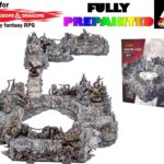 DUNGEONS & LASERS DEMONIC CAVES PRISMACAST PRE-PAINTED TERRAINS