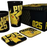 Gift set  Pokemon - Bicchieri xxl tazza e 2 Sottobicchieri glow In The Dark exclu Smyth