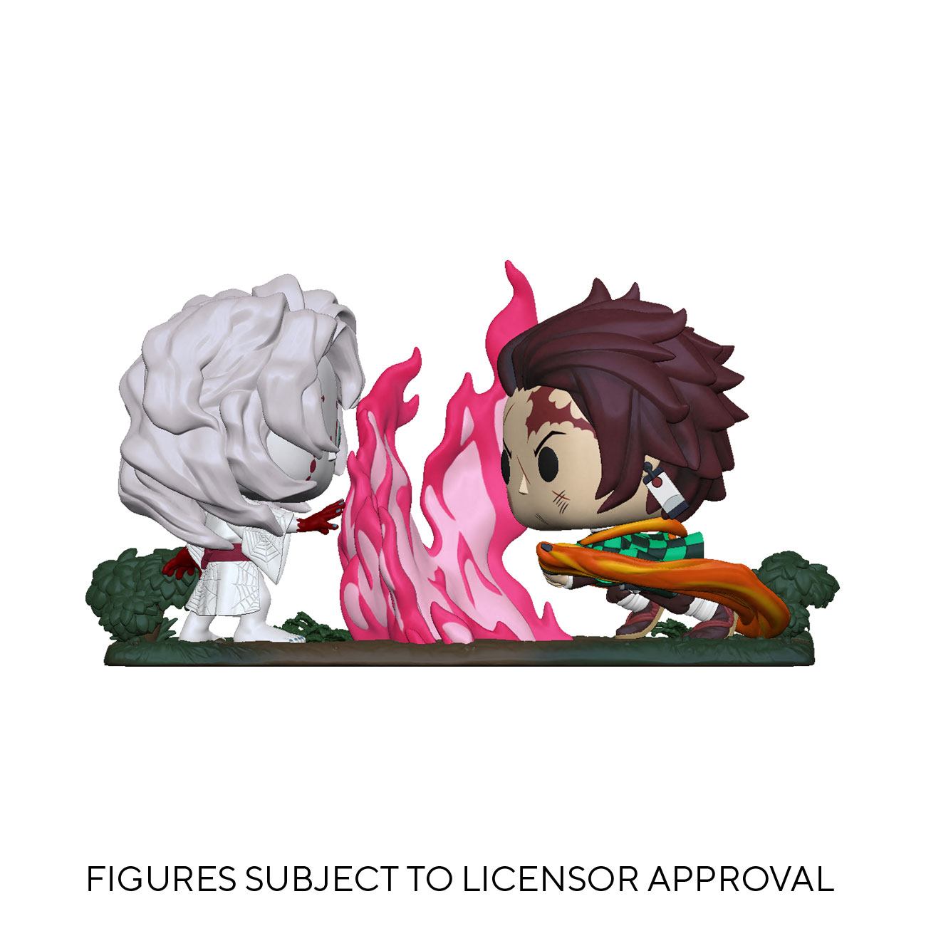 x_fk49009 Demon Slayer POP Moment! Vinyl Figures 2-Pack Tanjiro vs. Rui 9 cm - immagine 1