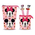 Minnie Pop Up Pencil Case with 2 Erasable Gel Pens