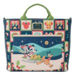 Disney by Loungefly Canvas Tote Bag Mickey and Minnie Holiday