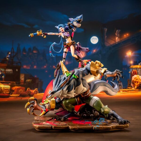 League of Legends Statue 1/10 2XKO Jinx & Warwick Diorama 37 cm