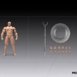 Inart Action Figure 1/12 Blank Male Body White 17 cm