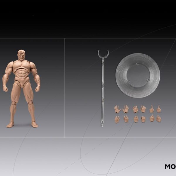 Inart Action Figure 1/12 Blank Male Body White 17 cm