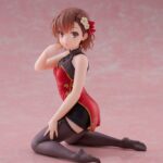 A Certain Scientific Railgun PVC Statue Desktop Cute Figure Mikoto Misaka Chinese Dress Ver. 13 cm