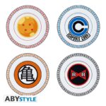 DRAGON BALL EMBLEMS SET PLATES (4x)