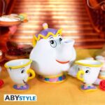 DISNEY BEAUTY & THE BEAST MRS POTTS & CHIP TEAPOT SET