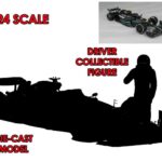 F1 MERCEDES W14 E PERFOMANCE 2023 WITH HAMILTON FIGURE - 1:24 DIE-CAST MODEL