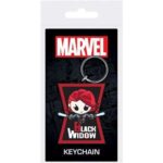 BLACK WIDOW CHARACTER PVC KEYCHAIN