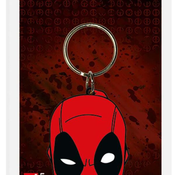 MARVEL DEADPOOL FACE KEYRING