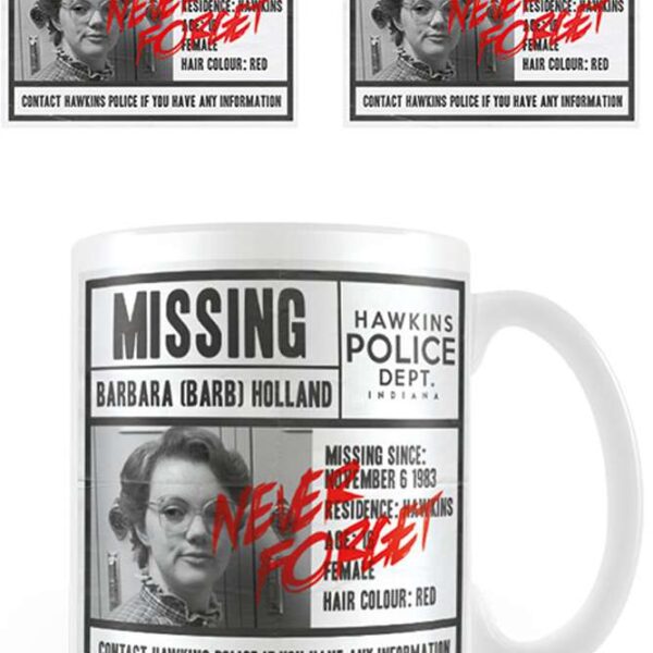 STRANGER THINGS MISSING BARB MUG