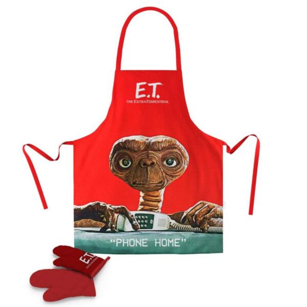 E.T. PHONE HOME APRON/OVEN MITT SET