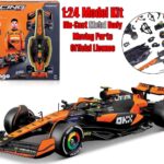 Bburago F1 Model Kit McLaren MCL38 Lando Norris DieCast 1:24 Kit di Montaggio