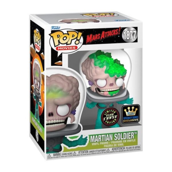Funko Pop! - Mars Attacks #1877 Martian Soldier Chase special edition figure 9cm