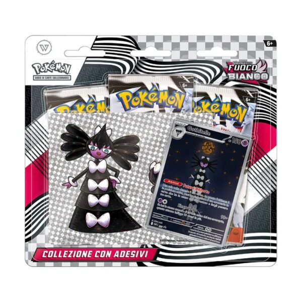 Pokemon Scarlatto e Violetto - Fuoco Bianco collezione con adesivi