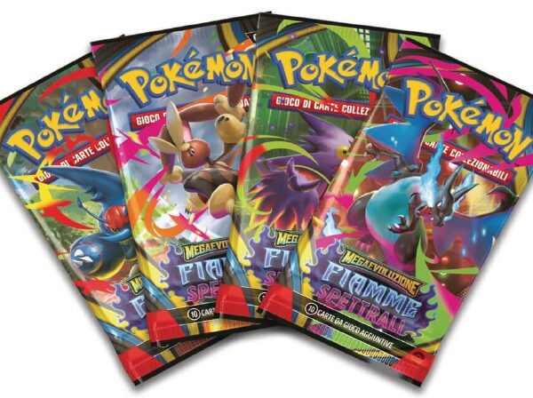 Pokemon Megaevoluzione Fiamme Spettrali - Bustina da 10 carte gioco in italiano