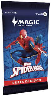 Magic the Gathering - Gioco di Carte Bustina Singola Inglese 14 carte - Marvel Spiderman