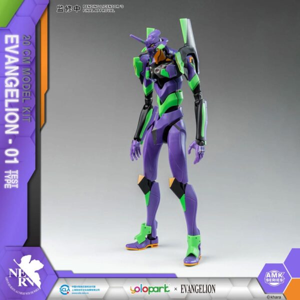 Evangelion Eva-01 AMK Series Plastic Model Kit 20 cm kit di montaggio Yolopark