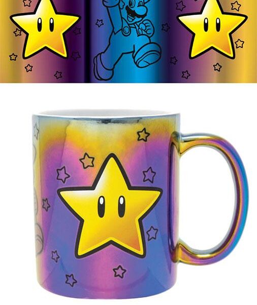 Super Mario Metallic Mug Star Power