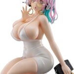 Super Sonico Pop Up Parade PVC Statue Super Sonico: 15th Mini Dress Ver. L Size 20 cm