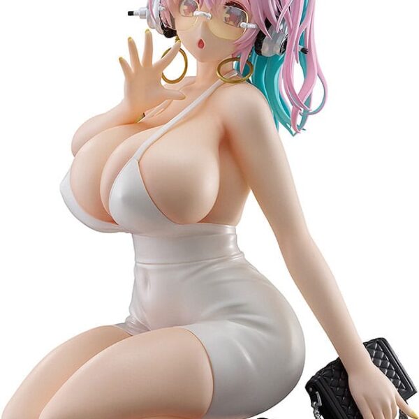 Super Sonico Pop Up Parade PVC Statue Super Sonico: 15th Mini Dress Ver. L Size 20 cm
