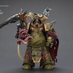 Warhammer 40k Action Figure 1/18 Death Guard Deathshroud Terminator 2 with Manreaper and Plaguespurter Gauntlet 14 cm