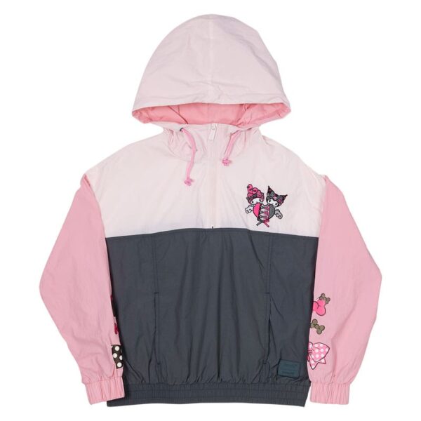 Sanrio by Loungefly Windbreaker Jacket My Melody and Kuromi Size XL