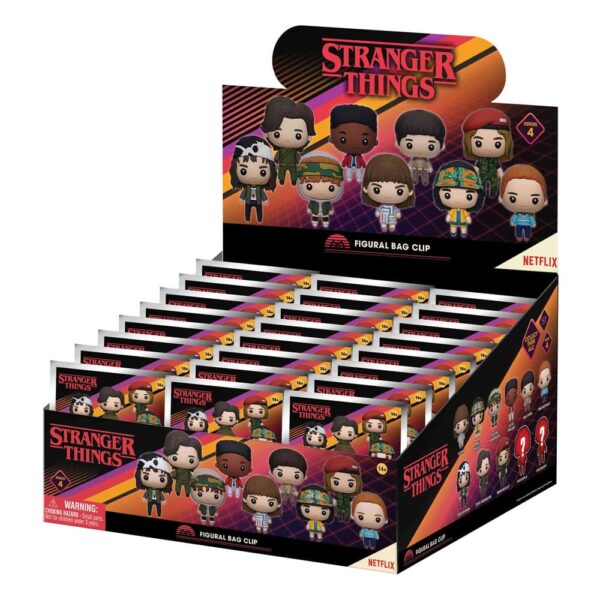 Stranger Things 3D PVC Bag Clips Series 4 Display (24)