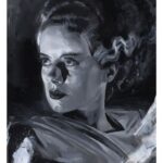 Bride of Frankenstein Art Print Bride of Frankenstein by Chris Valentine 41 x 31 cm - unframed
