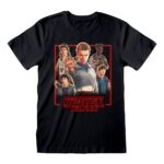 Stranger Things T-Shirt Characters in Glowing Box Size L