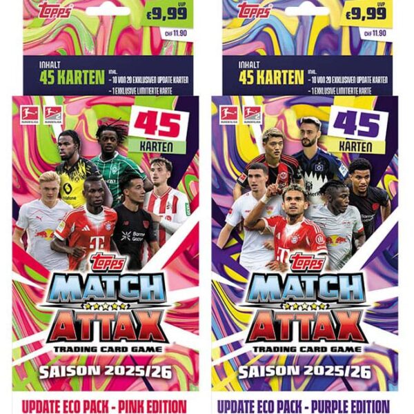 Bundesliga Match Attax Trading Cards 2025/26 Update Eco Pack