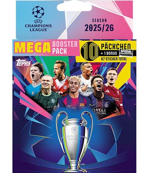 UEFA Champions League 2025/26 Sticker Collection Mega Eco Pack