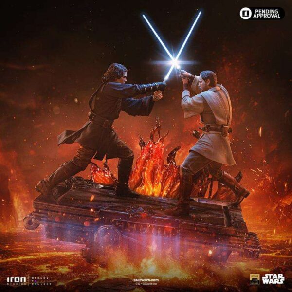 STAR WARS ANAKIN VS OBI WAN 1/10 STATUE
