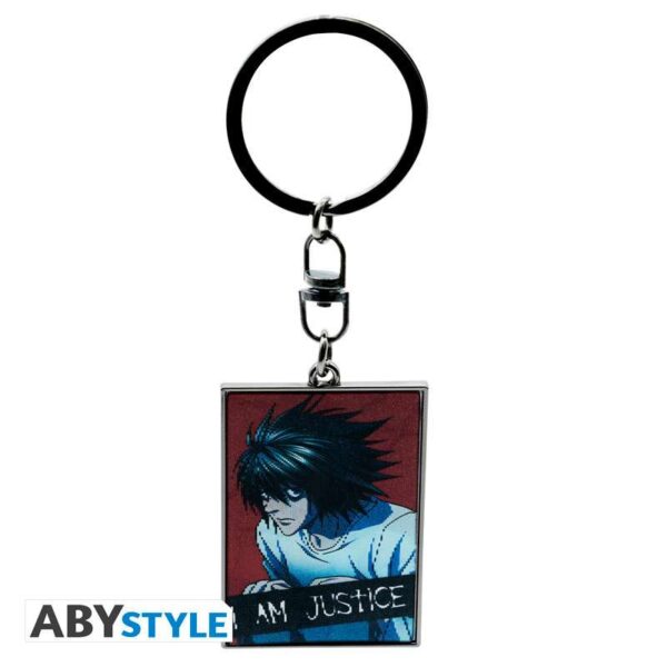 DEATH NOTE LENTICULAR JUSTICE KEYCHAIN