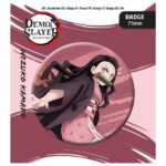 DEMON SLAYER BUTTON BADGE NEZUKO KAMADO