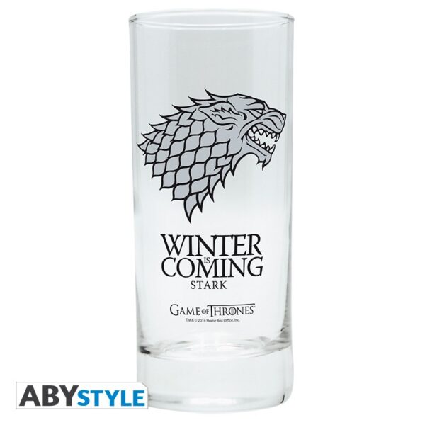 GAME OF THRONES - Glass "Stark" Bicchiere in Vetro