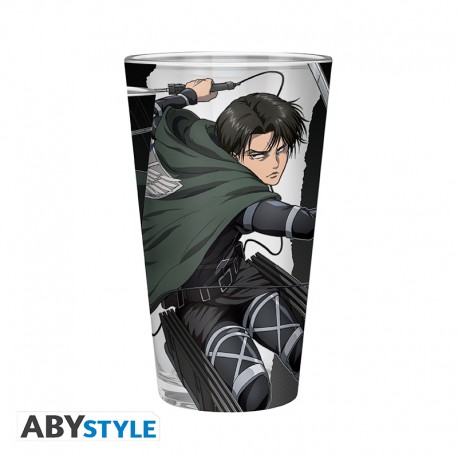 ATTACK ON TITAN - Large Glass - 400ml - Levi S4