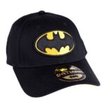 DC COMICS - BATMAN LOGO - Baseball Cap Berretto Visiera Arrotondata Nero Regolabile Cotone