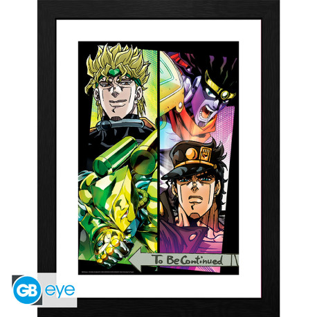 JOJO'S BIZARRE ADVENTURE - Framed print FSC MIX Dio/Jotaro