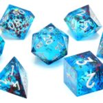 CritStones Liquid Core Dice Set Mermaid's Maelstrom (7)