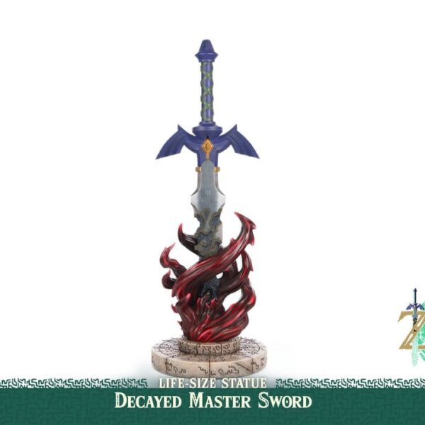 The Legend of Zelda: Tears of the Kingdom Life Size Statue 1/1 Decayed Master Sword 28 cm