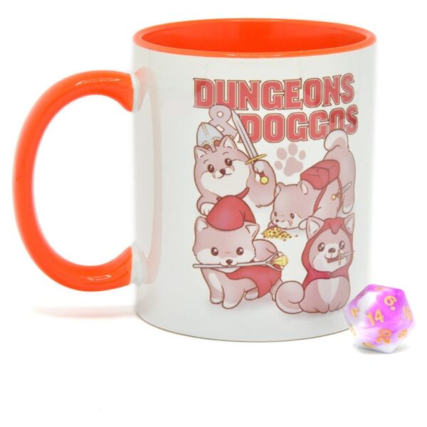 Glassstaff Gift Set Mug & Dice D20 Dungeons & Doggos
