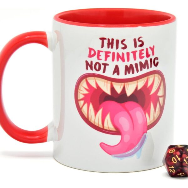 Glassstaff Gift Set Mug & Dice D20 Not a Mimic